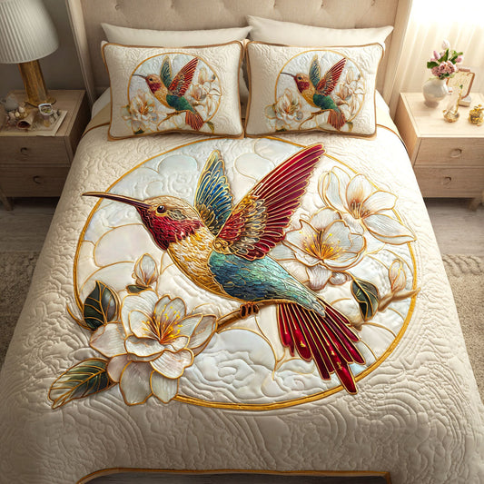 Magnolia Hover 3-Piece Quilted Bedding Set NCU0TV115