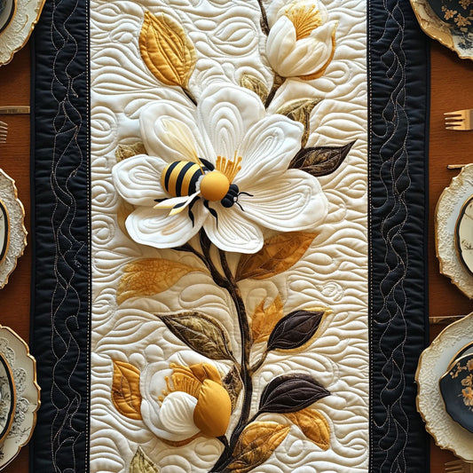 Magnolia Pathway Buzz Quilted Table Runner NCU0PT3794