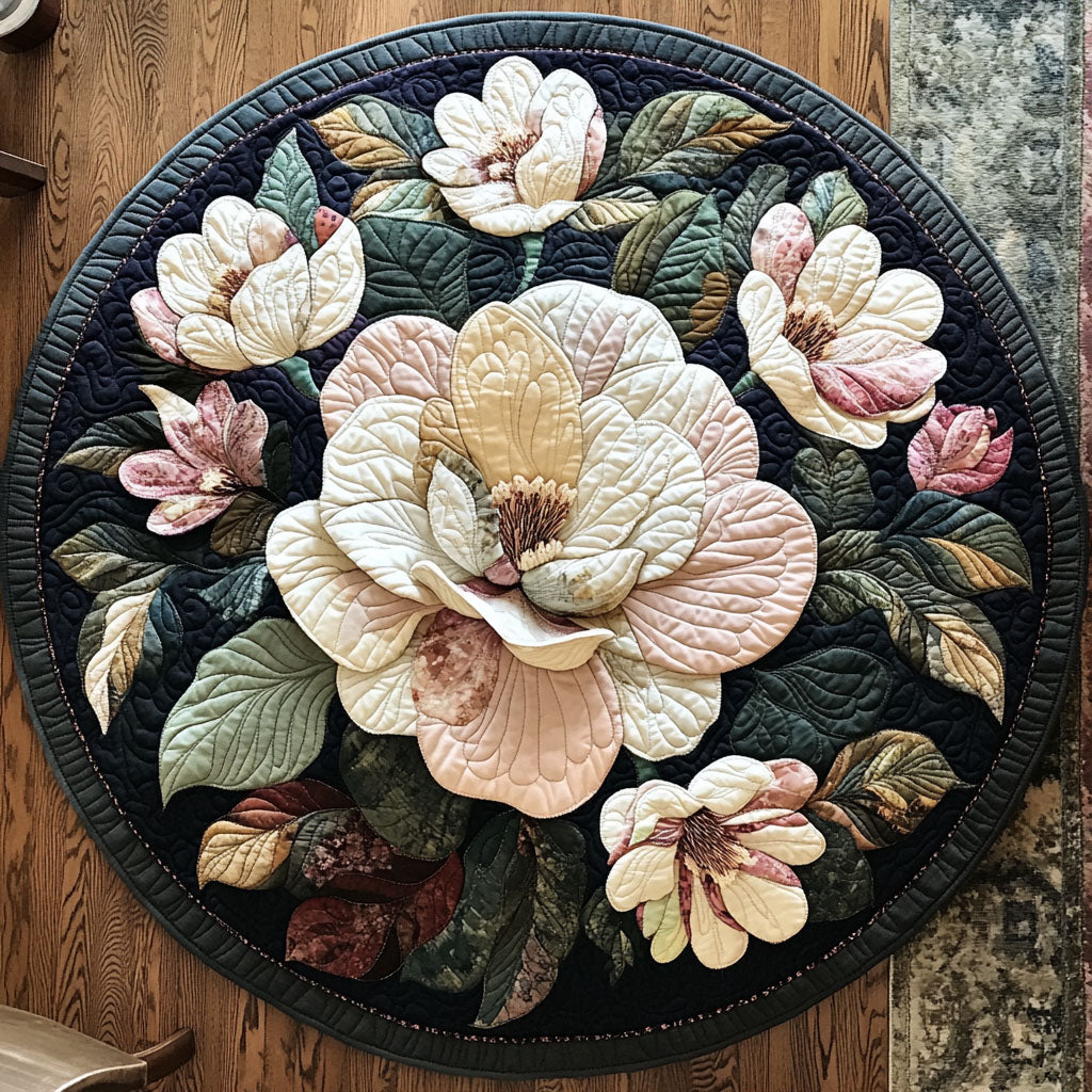 Magnolia Serenity Quilted Round Mat NCU0PT3628