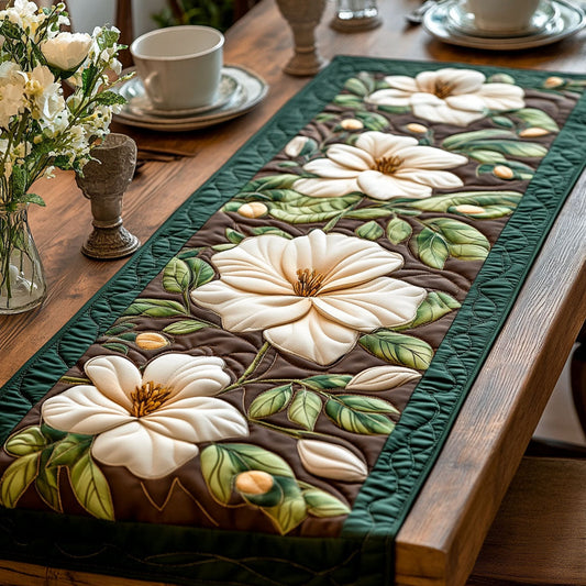 Magnolia Storybook Quilted Table Runner NCU0PT3857