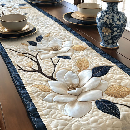 Magnolia Treasure Quilted Table Runner NCU0PT6459