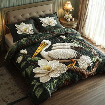 Magnolia Waters 3-Piece Quilted Bedding Set NCU0DV4842
