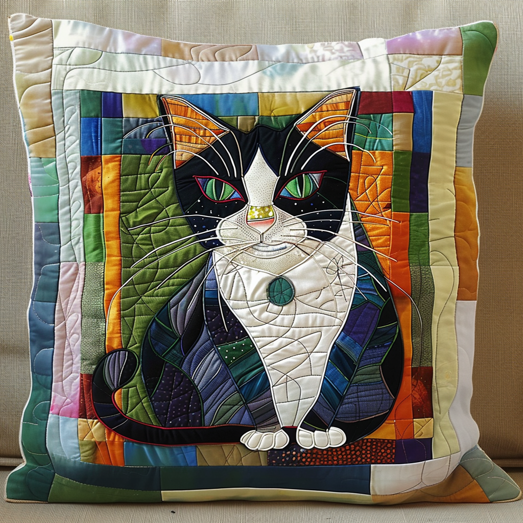 Majestic Cat Quilted Pillow Case NCU0NT062