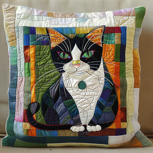 Majestic Cat Quilted Pillow Case NCU0NT062