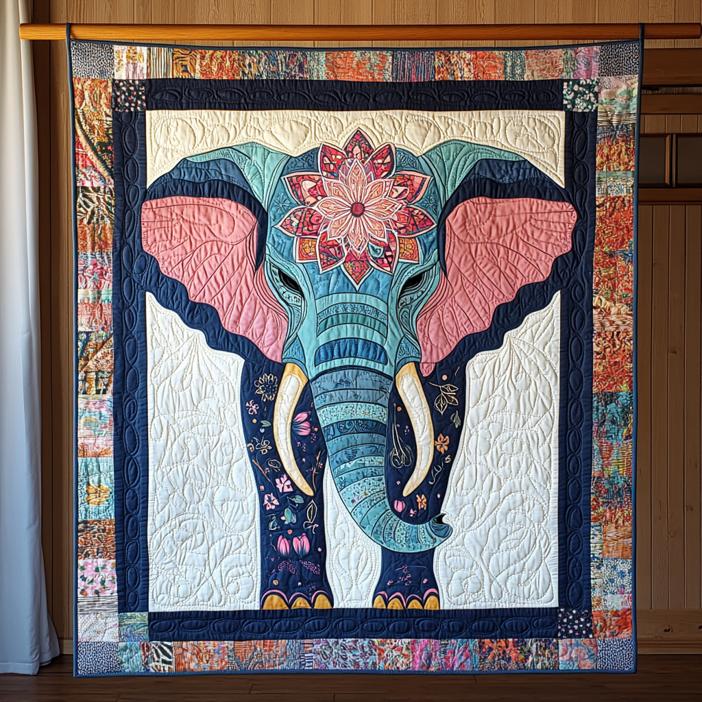 Majestic Elephant Quilted Blanket NCU0NT194