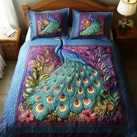 Majestic Plumes Quilted Bedding Set NCU0DV3328