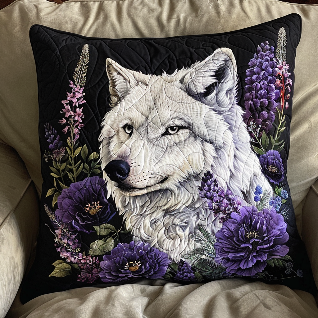 Majestic Wolf Quilted Pillow Case NCU0TH114