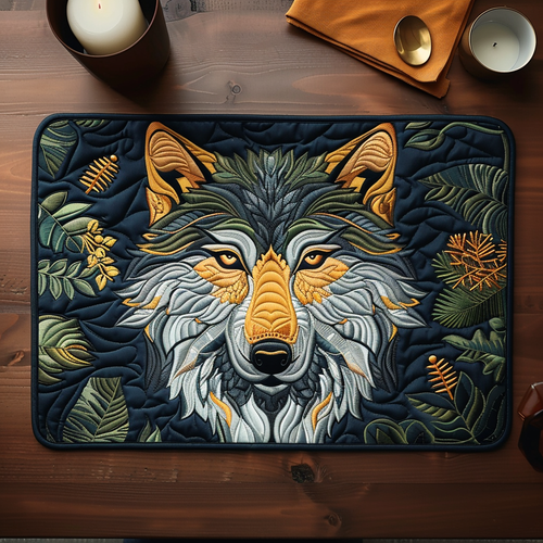 Majestic Wolf Quilted Place Mat NCU0TH124