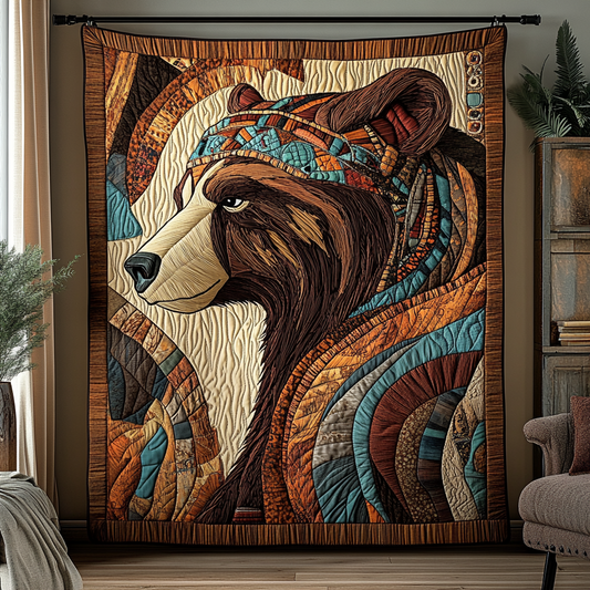 Majestic Bear Quilted Blanket NCU0DK8988