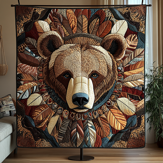Majestic Bear Quilted Blanket NCU0VH2704