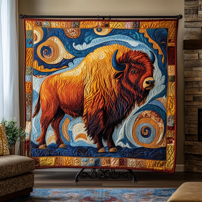 Majestic Bison Quilted Blanket NCU0DK4900