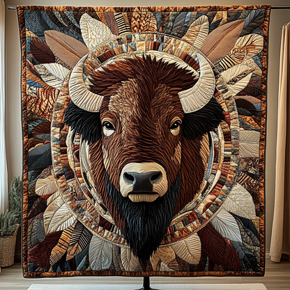 Majestic Bison Quilted Blanket NCU0VH2701