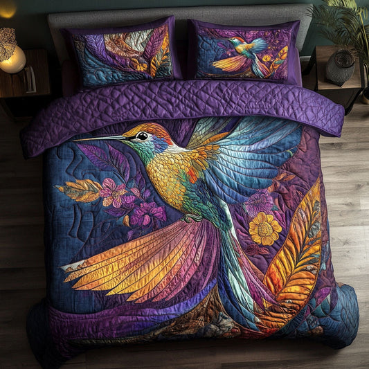 Majestic Bloom 3-Piece Quilted Bedding Set NCU0NT4975