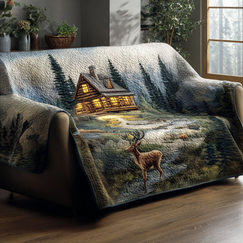 Majestic Buck Quilted Sofa Cover NCU0NT12742