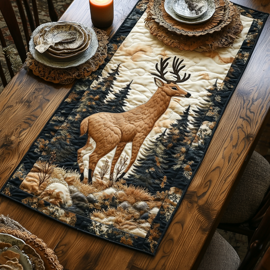 Majestic Buck Quilted Table Runner NCU0DV5081