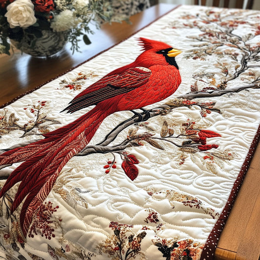 Majestic Cardinal Quilted Table Runner NCU0NT4984