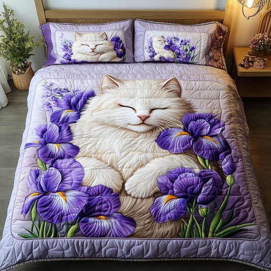 Majestic Cat Quilted Bedding Set NCU0DK6413