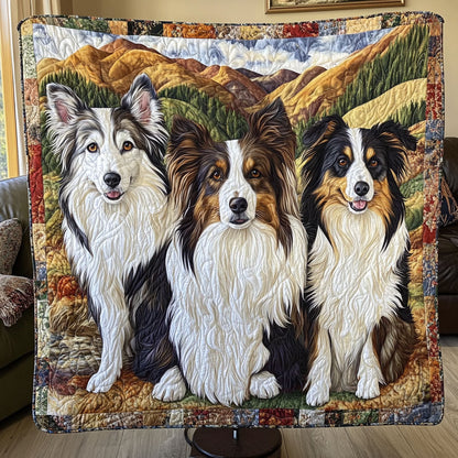 Majestic Collie Haven Quilted Blanket NCU0PT4044