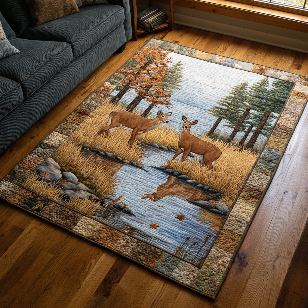 Majestic Deer Area Rug NCU0DK10495 – Vantique