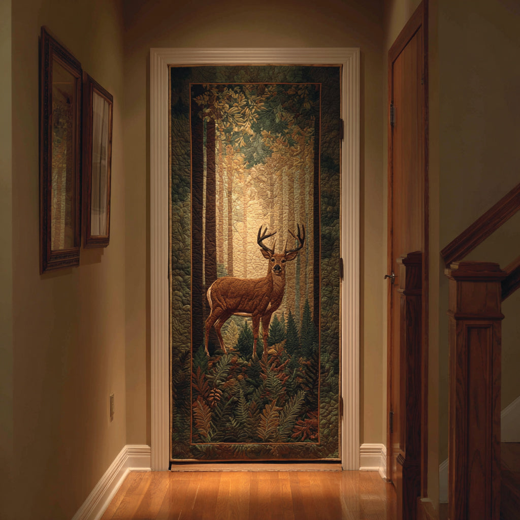 Majestic Deer Quilted Door Cover NCU0DV8857