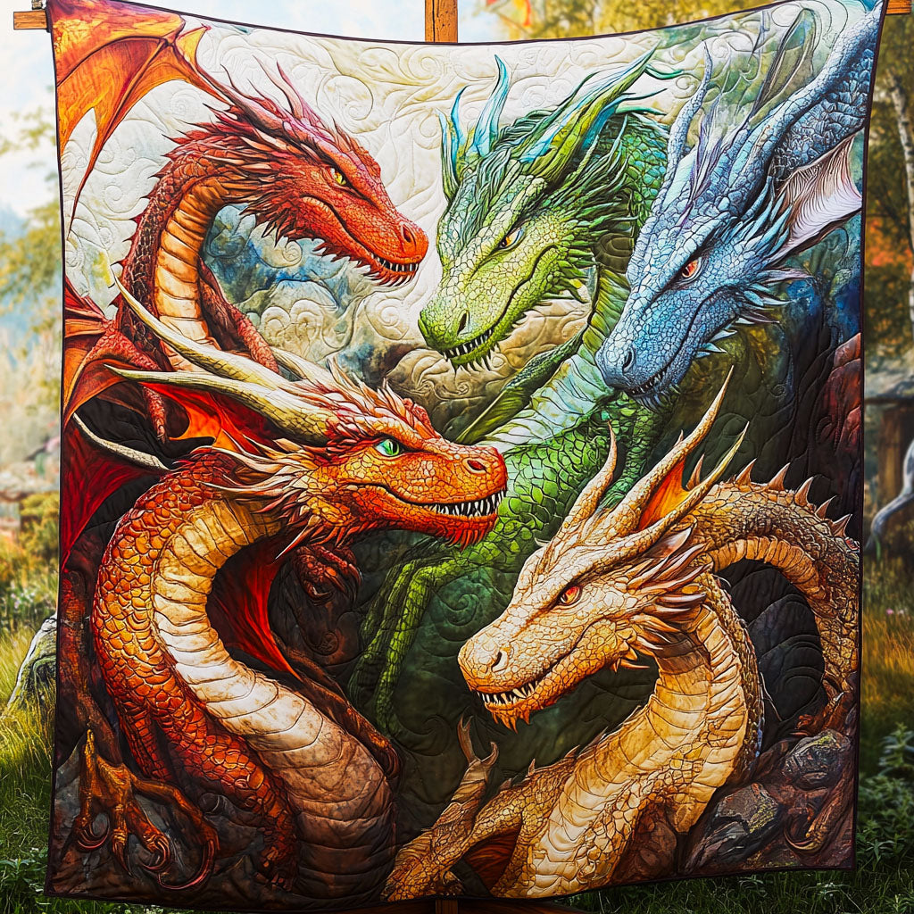 Majestic Dragons Quilted Blanket NCU0NT6168