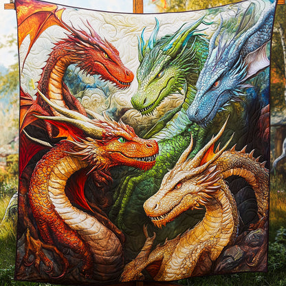 Majestic Dragons Quilted Blanket NCU0NT6168