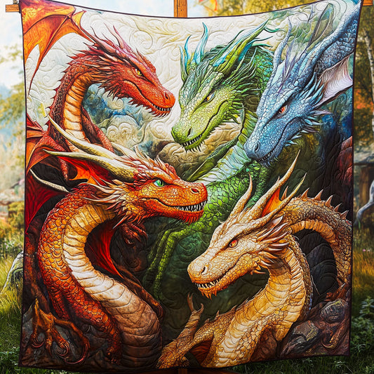 Majestic Dragons Quilted Blanket NCU0NT6168