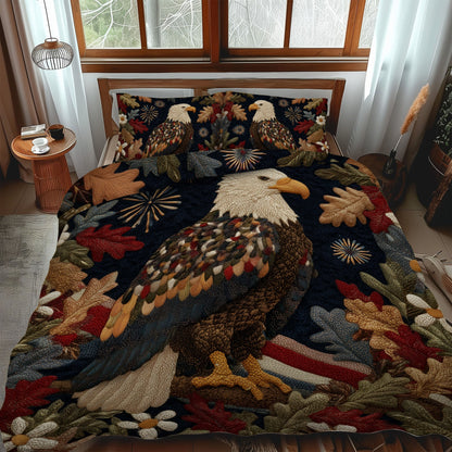 Majestic Eagle 3-Piece Quilted Bedding Set NCU0PT7649