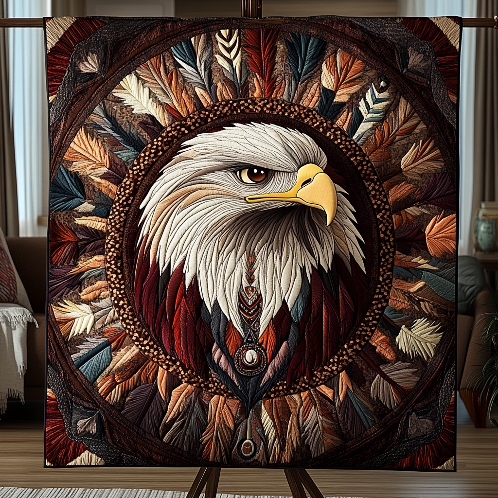 Majestic Eagle Quilted Blanket NCU0VH2705