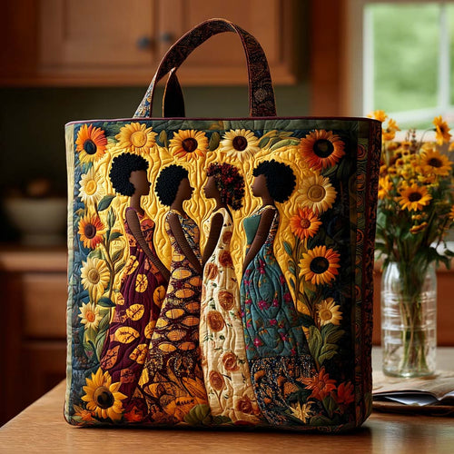Majestic Ebony Glow Quilted Tote Bag NCU0NT8757