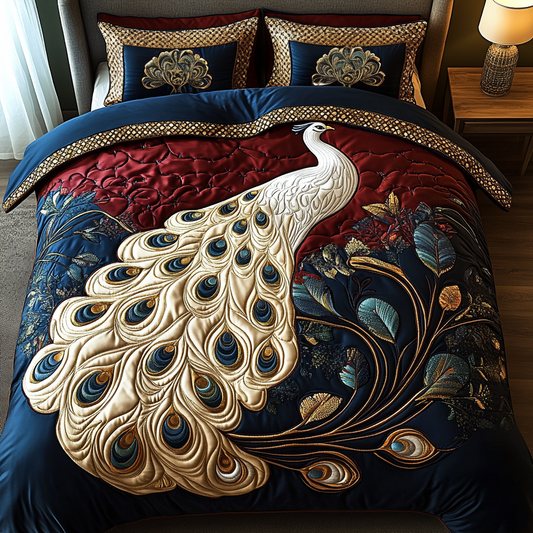 Majestic Feathers 3-Piece Quilted Bedding Set NCU0DK5354