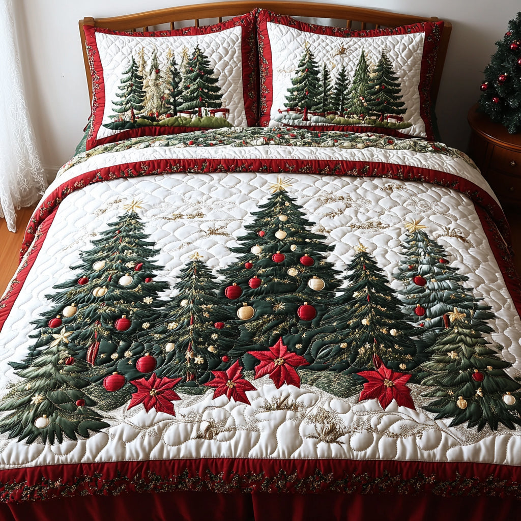 Majestic Fir 3-Piece Quilted Bedding Set NCU0DV8480