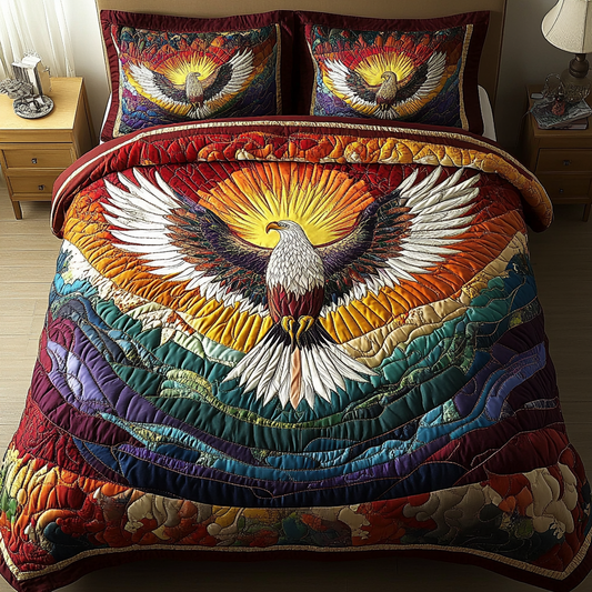 Majestic Flight 3-Piece Quilted Bedding Set NCU0DK4487