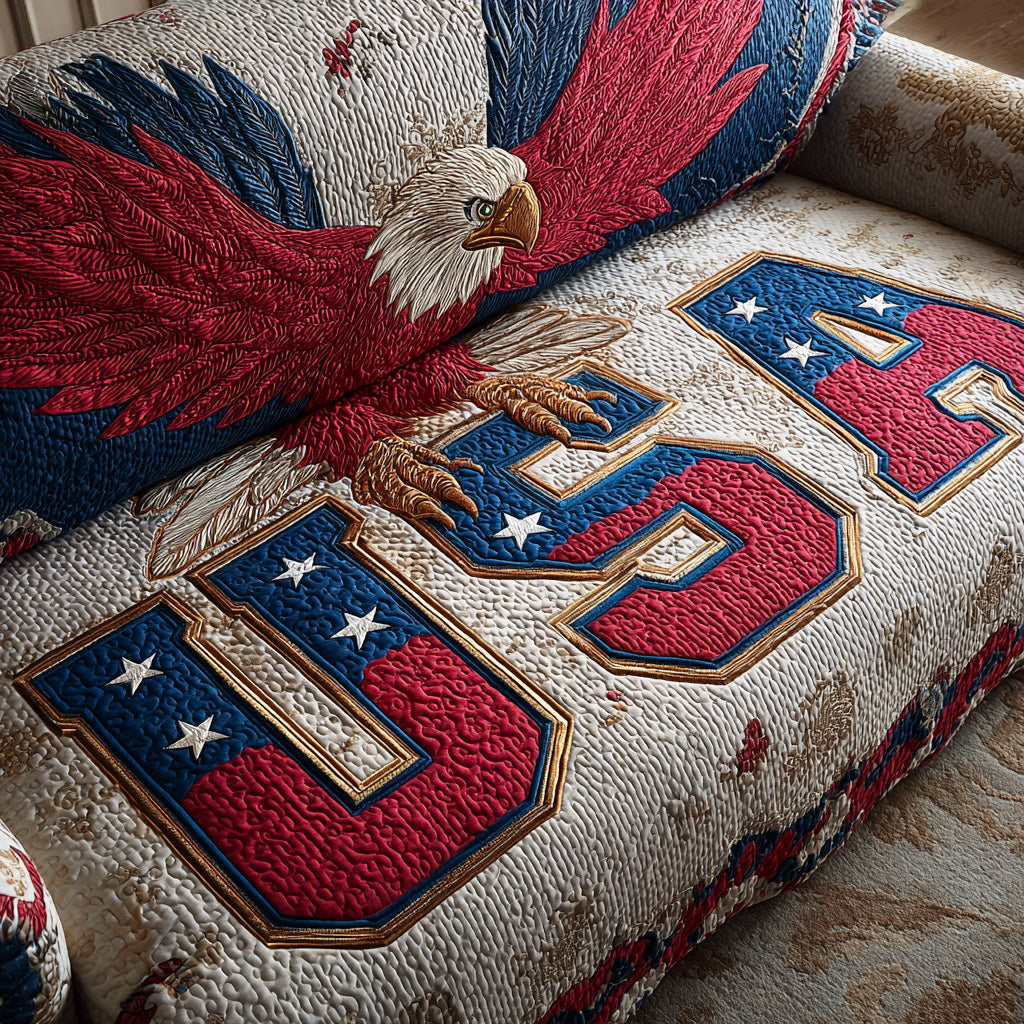 Majestic Flight Quilted Sofa Cover NCU0TD1314