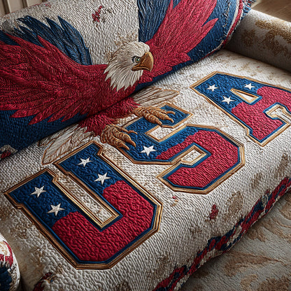 Majestic Flight Quilted Sofa Cover NCU0TD1314