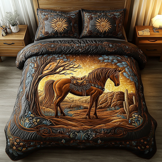 Majestic Gallop 3-Piece Quilted Bedding Set NCU0DK5223