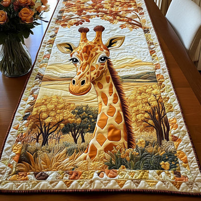 Majestic Giraffe Portrait Quilted Table Runner NCU0NT4400