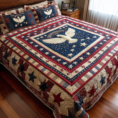 Majestic Glory 3-Piece Quilted Bedding Set NCU0PT8827