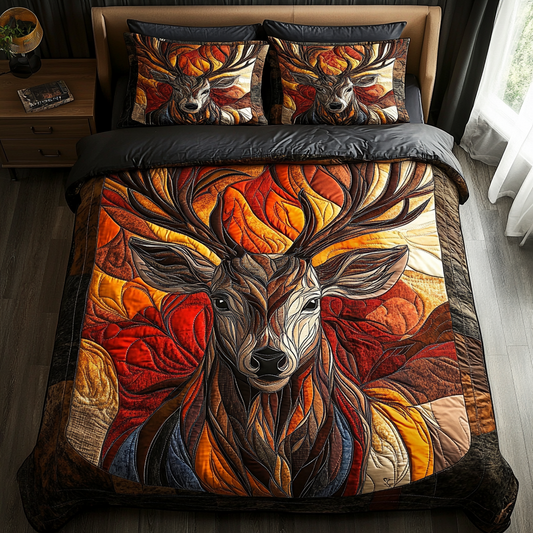 Majestic Herd 3-Piece Quilted Bedding Set NCU0DK7232