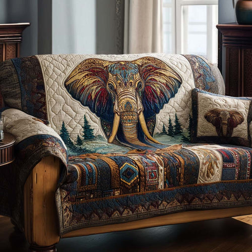 Majestic Herd Quilted Sofa Cover NCU0NT10858