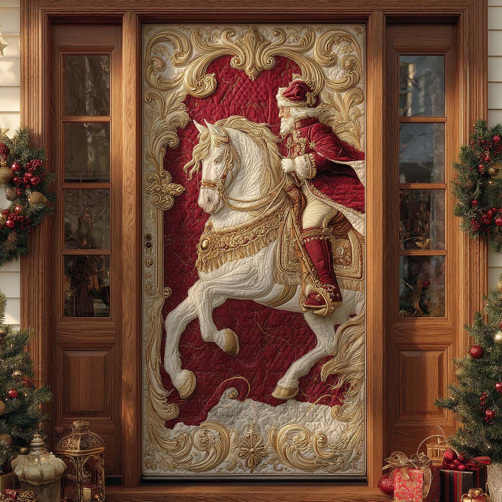 Majestic Holiday Stallion Quilted Door Cover NCU0XD1939