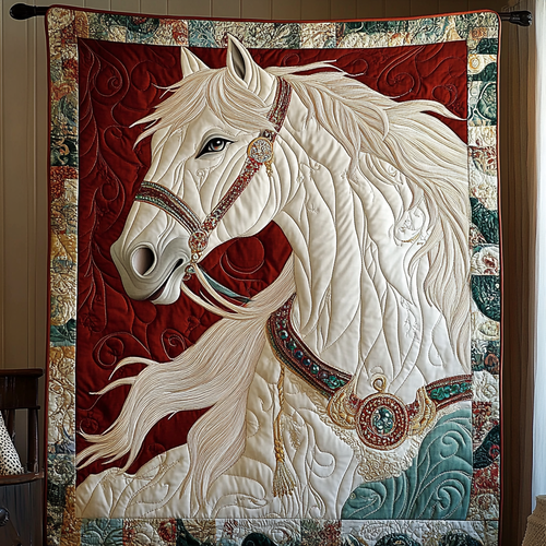 Majestic Horse Quilted Blanket NCU0DK8395