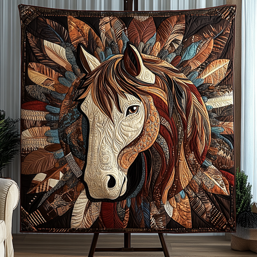Majestic Horse Quilted Blanket NCU0VH2702