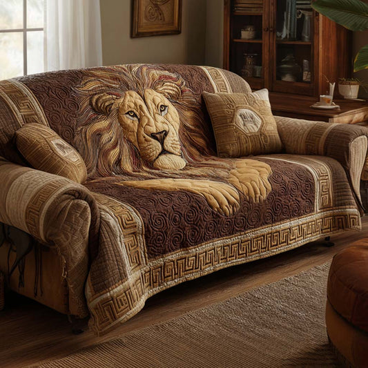 Majestic Lion Quilted Sofa Cover NCU0NT11407