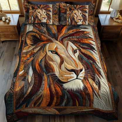 Majestic Mane 3-Piece Quilted Bedding Set NCU0DK1698