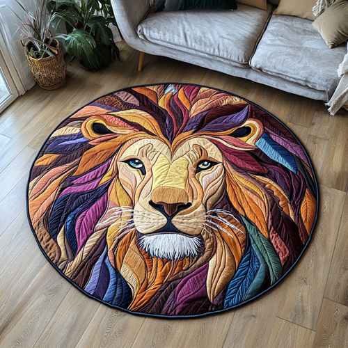 Majestic Mane Quilted Round Mat NCU0DK5529