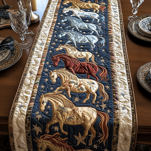 Majestic Mares Quilted Table Runner NCU0VH2405