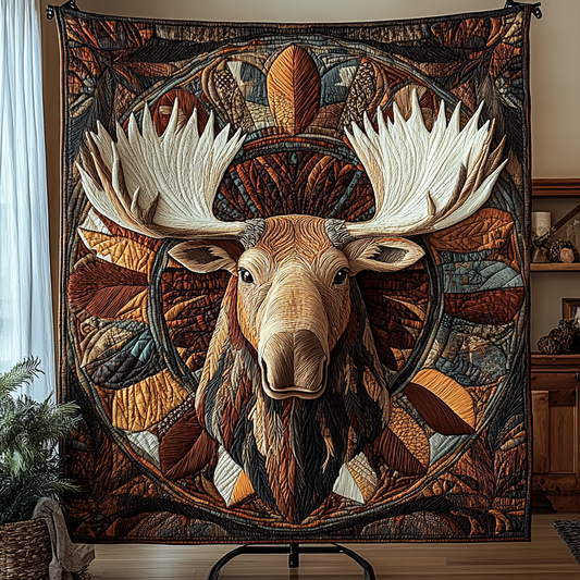 Majestic Moose Quilted Blanket NCU0VH2700