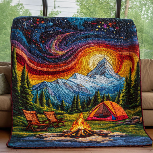 Majestic Mountainscape Quilted Blanket NCU0PT4579