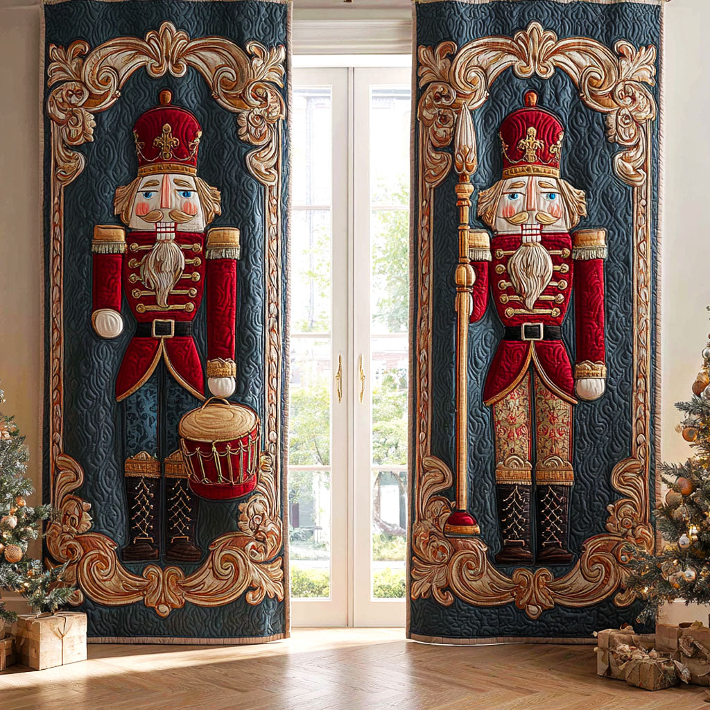 Majestic Nutcracker Quilted Curtains NCU0TV1307